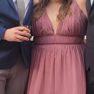 Revelry Peony Alma Chiffon Dress